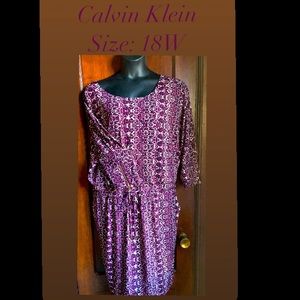 Calvin Klein Snake Print Semi-Formal Dress